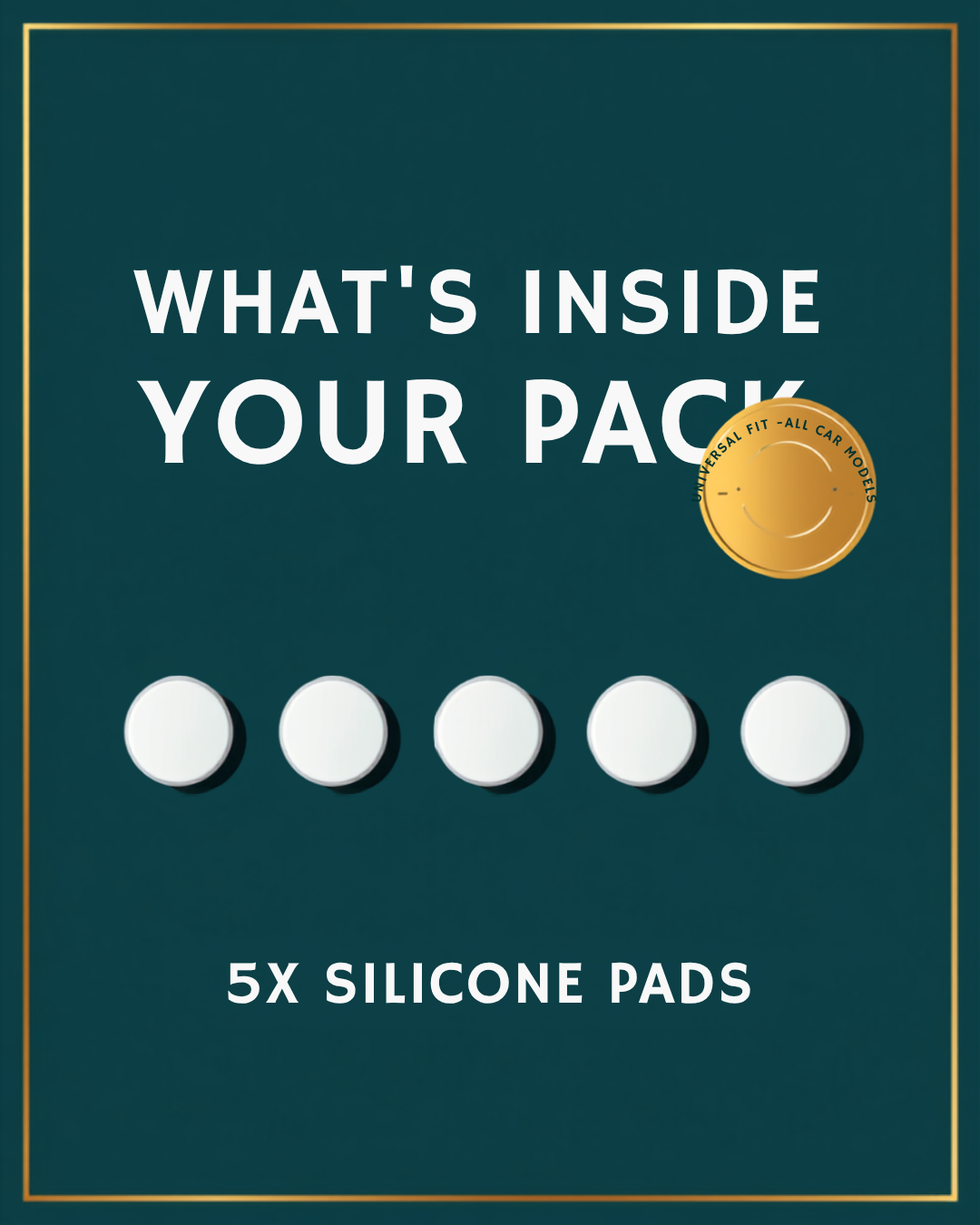 5-Pack Car Door Lock Silicone Protector Pads – Shock Absorbing & Noise Reducing