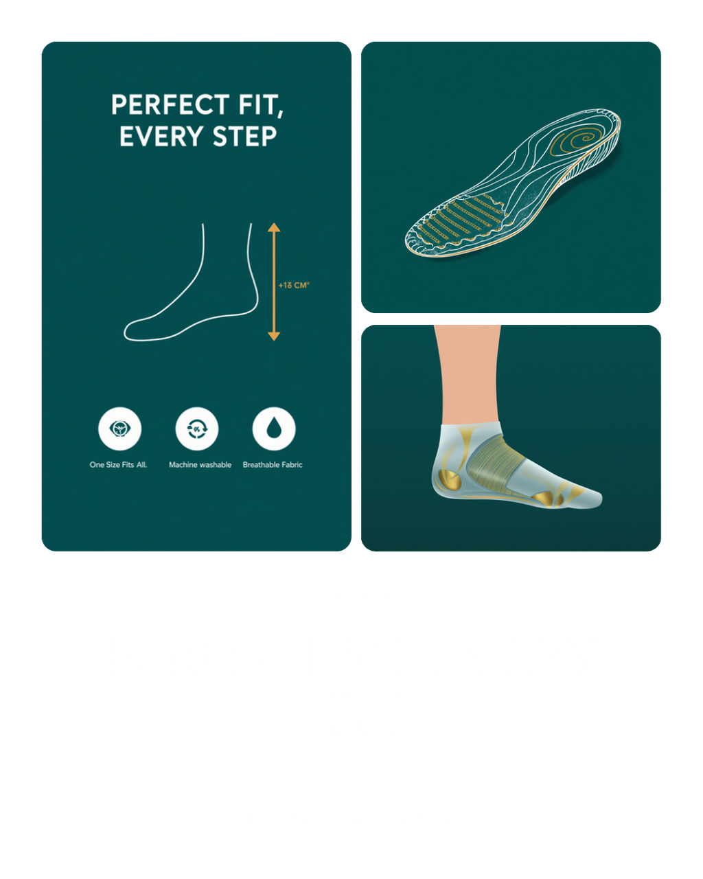 Perfect fit height boost size guide infographic