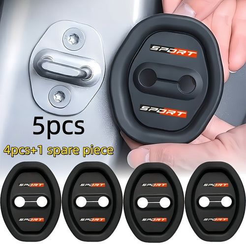 5-Pack Car Door Lock Silicone Protector Pads